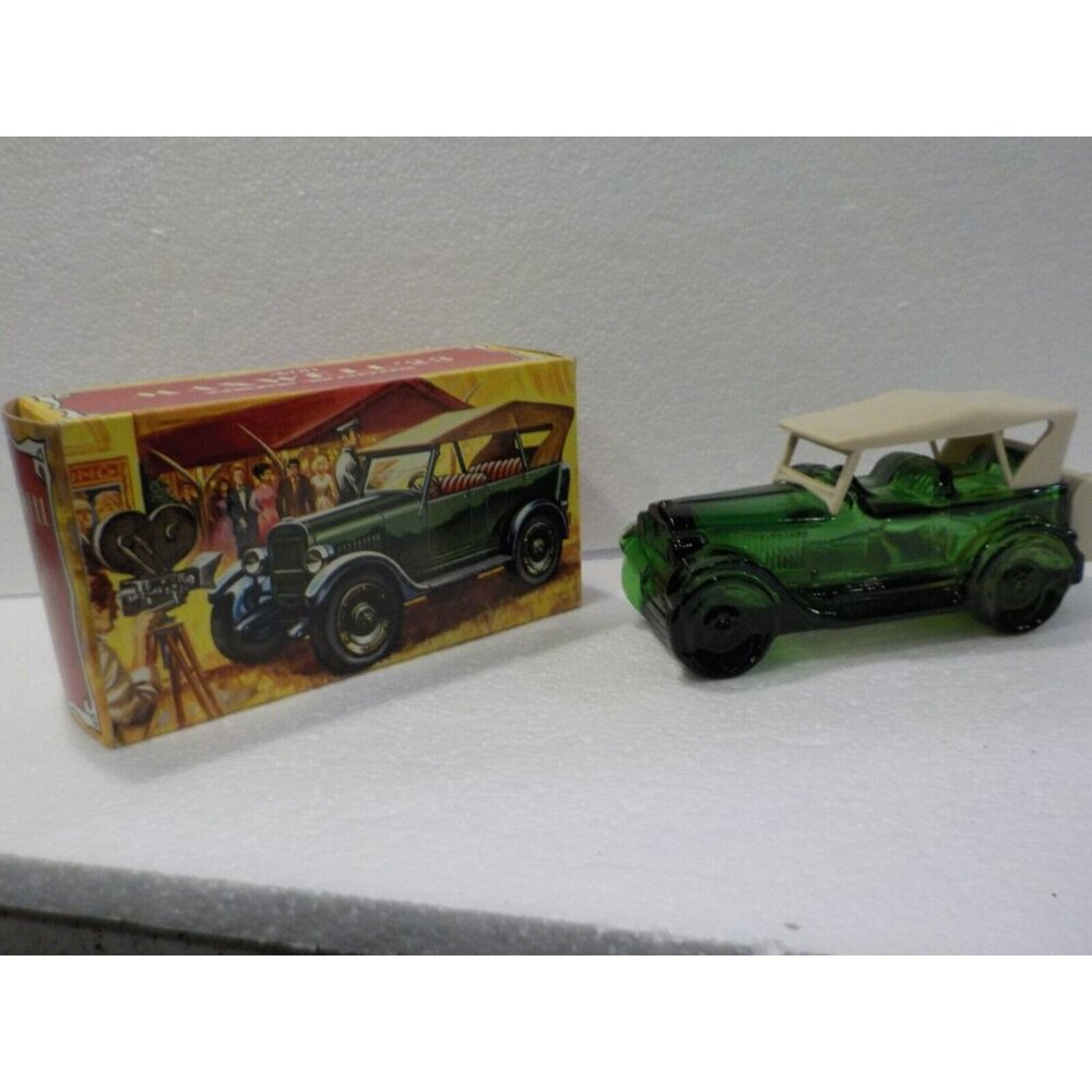 Vintage Avon Green Glass '23 Maxwell Car Deep Woods After Shave (Used)